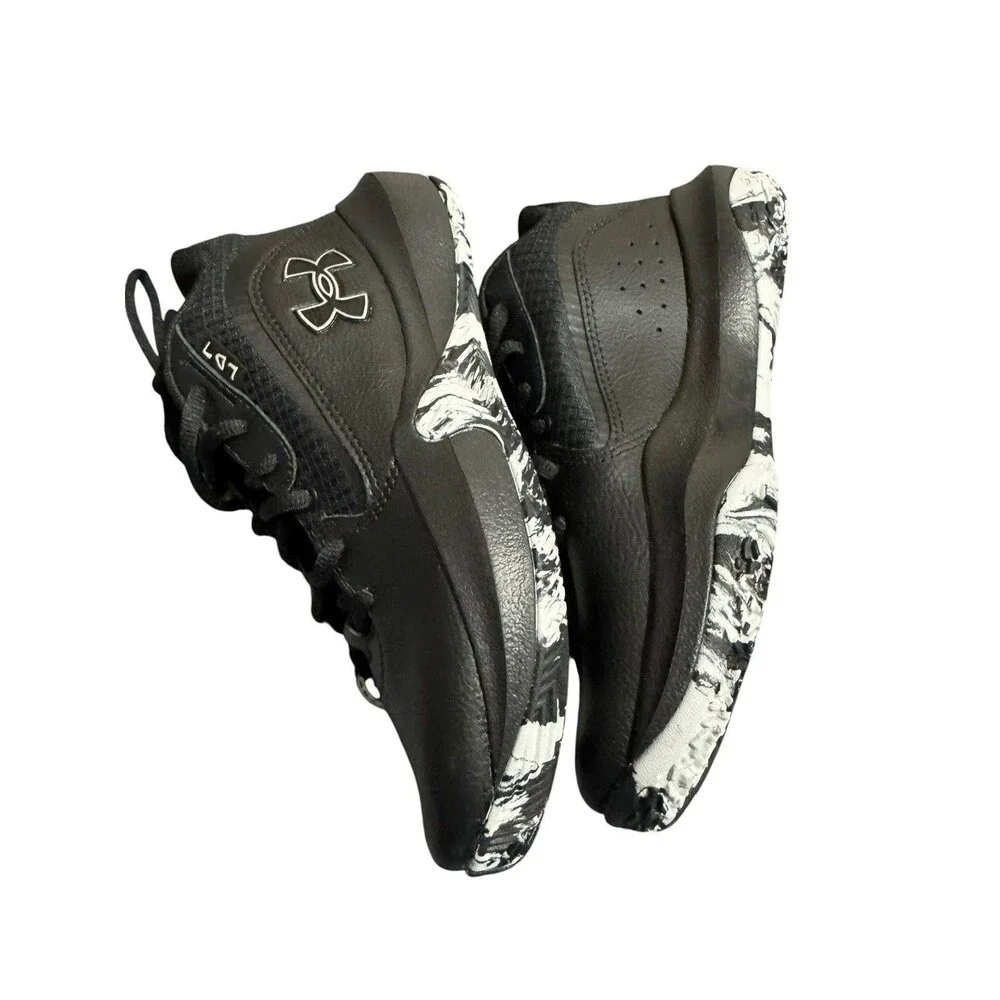 Under Armour UA GS Lockdown 7 Black/Black Kids 4Y New